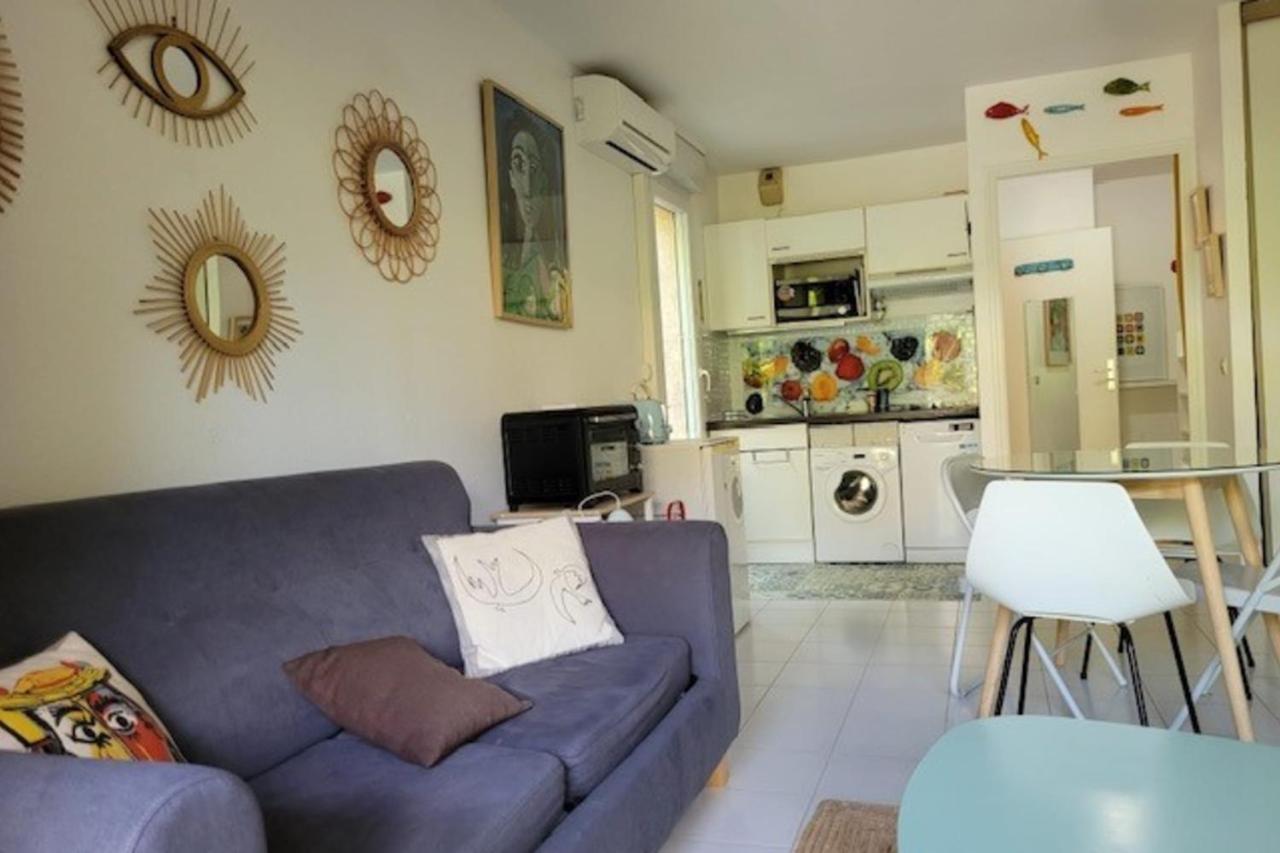 Nice Studio 30 M With Terrace And Pool Antibes Exteriér fotografie